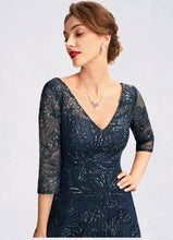 Load image into Gallery viewer, Jada A-Line V-neck Floor-Length Lace Mother of the Bride Dress With Sequins SRS126P0015015