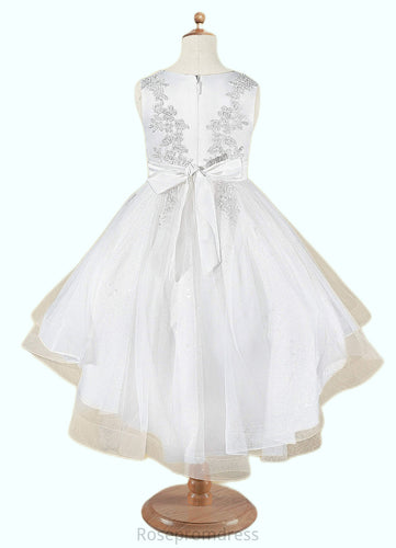 Annabel A-Line Lace Tulle Asymmetrical Dress SRSP0020242