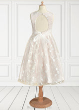 Load image into Gallery viewer, Everleigh A-Line Lace Tulle Tea-Length Dress SRSP0020248