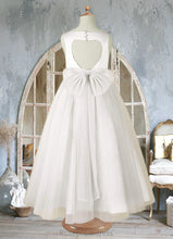 Load image into Gallery viewer, Sariah A-Line Bow Tulle Ankle-Length Dress SRSP0020248