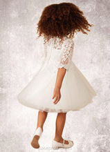 Load image into Gallery viewer, Tamia Ball-Gown Lace Tulle Knee-Length Dress SRSP0020241