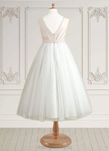 Load image into Gallery viewer, Alyvia Ball-Gown Pleated Tulle Ankle-Length Dress SRSP0020246