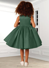 Load image into Gallery viewer, Gretchen A-Line Bow Matte Satin Knee-Length Dress SRSP0020240