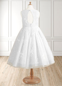 Hana Ball-Gown Lace Tulle Tea-Length Dress SRSP0020249