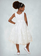 Load image into Gallery viewer, Aubrey A-Line Sequins Lace Tea-Length Dress SRSP0020244