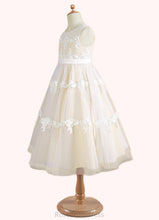Load image into Gallery viewer, Natalie A-Line Lace Tulle Tea-Length Dress SRSP0020249