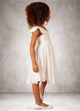 Load image into Gallery viewer, Miya A-Line Stretch Satin Tea-Length Dress SRSP0020243