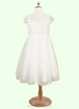 Load image into Gallery viewer, Natalia Lace Bow Tulle Knee-Length Dress SRSP0020241