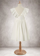 Load image into Gallery viewer, Miya A-Line Stretch Satin Tea-Length Dress SRSP0020243
