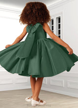Load image into Gallery viewer, Gretchen A-Line Bow Matte Satin Knee-Length Dress SRSP0020240