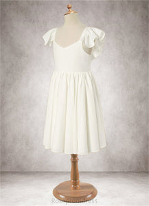 Miya A-Line Stretch Satin Tea-Length Dress SRSP0020243