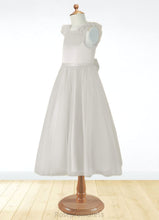 Load image into Gallery viewer, Lailah A-Line Bow Tulle Ankle-Length Dress SRSP0020249