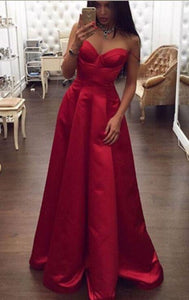 Spaghetti Straps High Low Red A-line Plus Size Women Dresses Simple Cheap Prom Dresses RS738