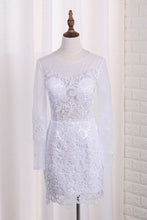 Load image into Gallery viewer, 2024 Scoop Long Sleeves Wedding Dresses Tulle &amp; Organza With Applique Sweep Train Detachable