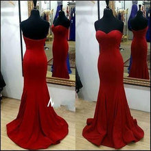 Load image into Gallery viewer, Pd61053 Charming Prom Dress Satin Prom Dress Mermaid Prom Dress Sweetheart Evening Dress