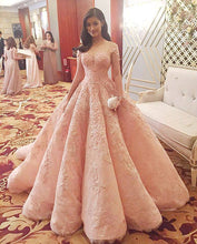 Load image into Gallery viewer, Blush Pink Evening Dress New Fashion Gorgeous Sweet 16 Gowns pink long Quinceanera Dresses RS168