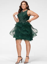 Load image into Gallery viewer, Tulle Wendy Scoop Sequins Ball-Gown/Princess Lace With Prom Dresses Short/Mini