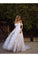 Simple A-Line Off The Shoulder White Beach Wedding Dresses