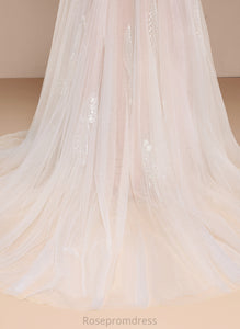 Dress Sequins Scarlett Court Wedding Ball-Gown/Princess Sweetheart Wedding Dresses Train Ruffle Off-the-Shoulder Tulle With Lace