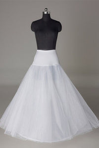 Tulle Netting A-Line 2 Tier Floor Length Slip Style Wedding Petticoats P03