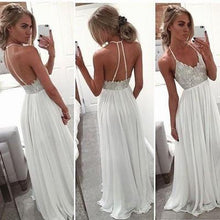 Load image into Gallery viewer, Backless Beading Real Made Prom Dresses Long Evening Dresses Prom Dresses On Sale D74