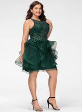 Load image into Gallery viewer, Tulle Wendy Scoop Sequins Ball-Gown/Princess Lace With Prom Dresses Short/Mini