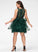 Tulle Wendy Scoop Sequins Ball-Gown/Princess Lace With Prom Dresses Short/Mini