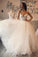 Modest Sapghetti Straps Long Ball Gown Ivory Wedding Dresses