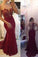 New Arrival Lace Prom Dresses Mermaid Prom Dresses Wine Red Prom Dresses RS132