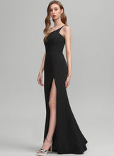 Load image into Gallery viewer, Sheath/Column Prom Dresses One-Shoulder Floor-Length Stretch Crepe Luz