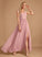 Embellishment V-neck Fabric Neckline Silhouette Pockets Floor-Length A-Line SplitFront Length Jolie Trumpet/Mermaid Bridesmaid Dresses
