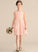 Lace Ruffles A-Line With Knee-Length V-neck Claudia Junior Bridesmaid Dresses Chiffon Cascading