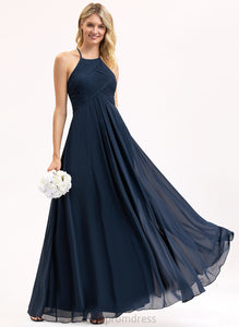 Pleated Fabric Silhouette Length Floor-Length Neckline Embellishment Scoop A-Line Rory Bridesmaid Dresses