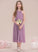 Kailey Junior Bridesmaid Dresses With Halter A-Line Ruffle Chiffon Tea-Length