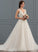 V-neck Ball-Gown/Princess Dress Kaelyn Tulle Court Wedding Dresses Wedding Train