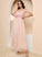 Silhouette V-neck Length Straps Tulle Neckline Fabric A-Line Ankle-Length Kassidy One Shoulder Floor Length Bridesmaid Dresses