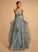 Prom Dresses Ball-Gown/Princess V-neck Floor-Length Lindsey Tulle Lace