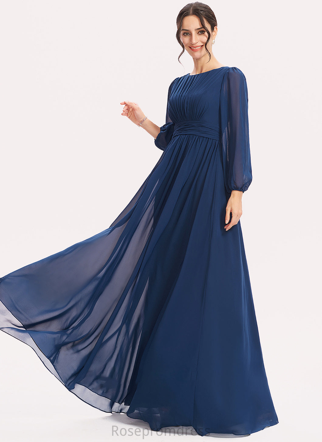 Embellishment Floor-Length Straps Length Ruffle Silhouette Fabric A-Line Jaylynn A-Line/Princess Natural Waist Sleeveless Bridesmaid Dresses