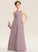 Simone A-LineScoopNeckFloor-LengthChiffonLaceJuniorBridesmaidDressWithRuffle#173272 Junior Bridesmaid Dresses