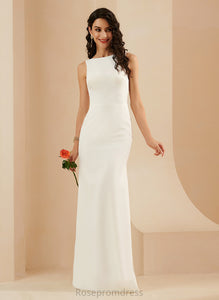 Wedding Dresses Stretch Crepe Wedding Floor-Length Dress Trumpet/Mermaid Luna