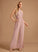 Floor-Length HighNeck Straps Length Fabric Embellishment Neckline Pleated Melanie Floor Length V-Neck A-Line/Princess Bridesmaid Dresses