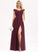 Neckline Off-the-Shoulder Silhouette Fabric Pockets Embellishment Length Floor-Length SplitFront A-Line Ruffle Sara Bridesmaid Dresses