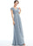 Fabric Length Embellishment Ruffle V-neck Silhouette Floor-Length A-Line Neckline SplitFront Anna Bridesmaid Dresses