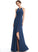 SplitFront Silhouette Neckline A-Line Length Embellishment Halter Fabric Floor-Length Ruffle Virginia A-Line/Princess Bridesmaid Dresses