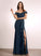 Floor-Length A-Line Fabric Off-the-Shoulder Silhouette Ruffle Length Neckline Embellishment Kylee Bridesmaid Dresses