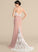 Sweetheart Lace SweepTrain Trumpet/Mermaid Straps Neckline Fabric Length Silhouette Undine A-Line/Princess Sleeveless Bridesmaid Dresses