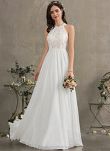 Load image into Gallery viewer, Floor-Length Chiffon Wedding Dresses Dress Gracie Scoop Wedding Neck Lace A-Line