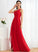 Fabric Length Neckline Embellishment Silhouette SplitFront Floor-Length One-Shoulder Ruffle A-Line Cristina Bridesmaid Dresses
