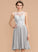 Silhouette Length Fabric Knee-Length A-Line Neckline Lace Straps ScoopNeck Daniella Bridesmaid Dresses