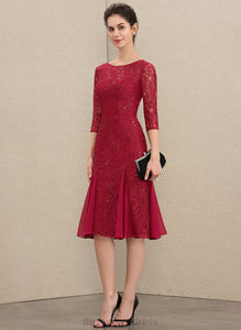 Lace Mother of the Bride Dresses Neck With Hannah of the Knee-Length Dress Sequins Mother A-Line Bride Scoop